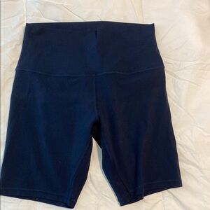 Women's Navy High-Waisted Shorts